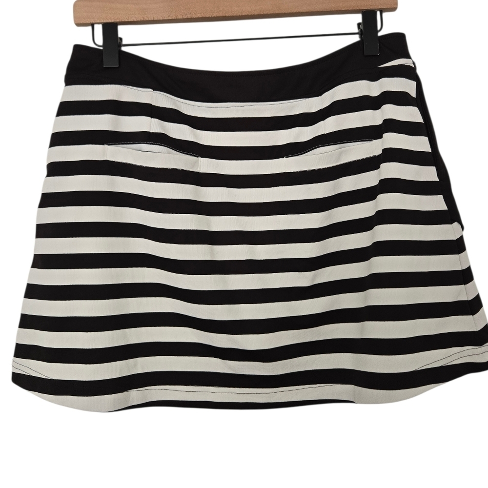 Slazenger Black and White Striped Skirt Size Medium - Picture 2 of 4